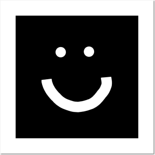 Express Yourself Minimal Happy Smiley Face Posters and Art